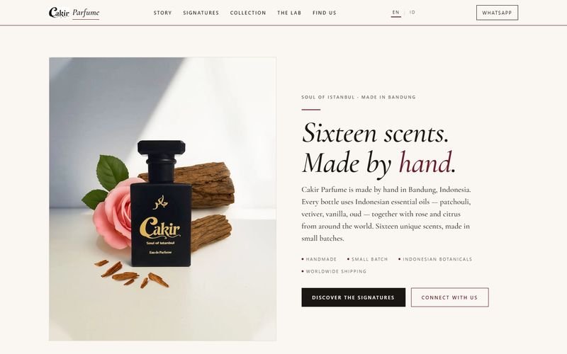 Cakir Parfume — موقع علامة عطور حرفية من BlackCarrot Tech